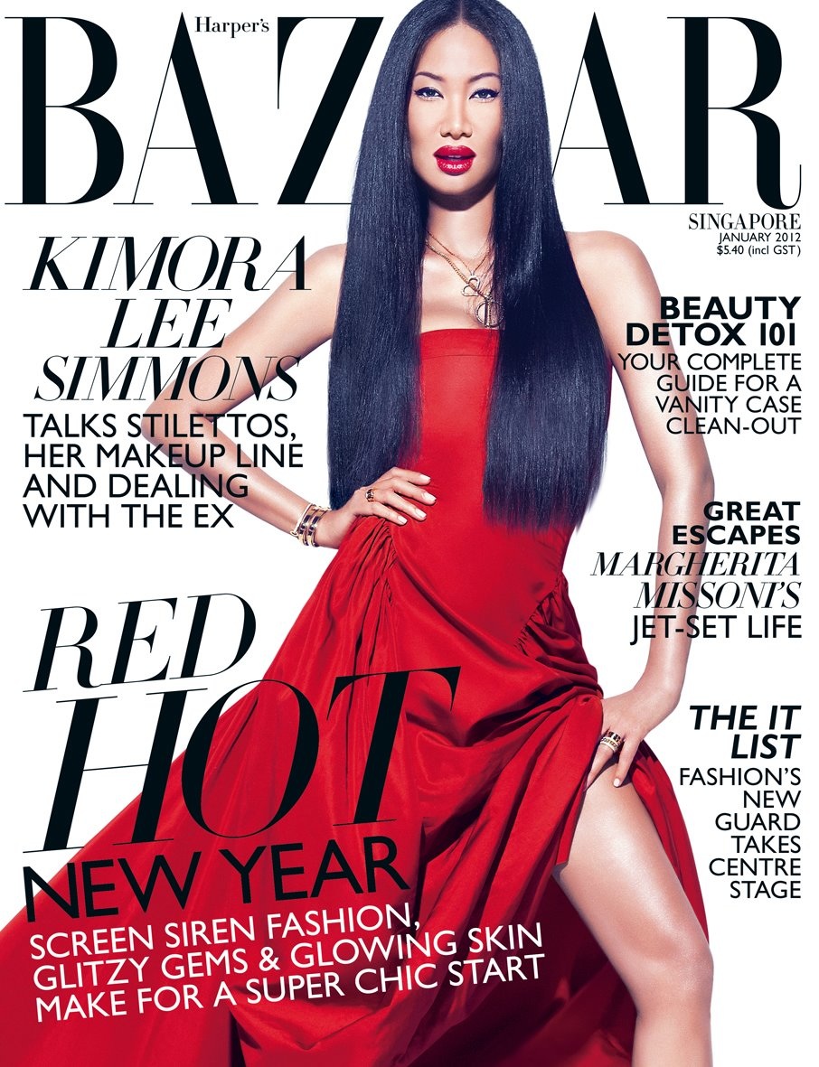 Kimora Lee Simmons For Harper S Bazaar Singapore January 2012 Jones Magazine 6850