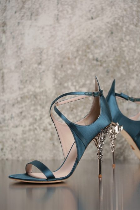 ralph and russo blue heels